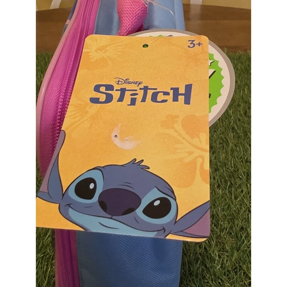 Disney STITCH Insulated Lunch Box Tote Blue & Pink BPA-Free Bag NWT 9.5